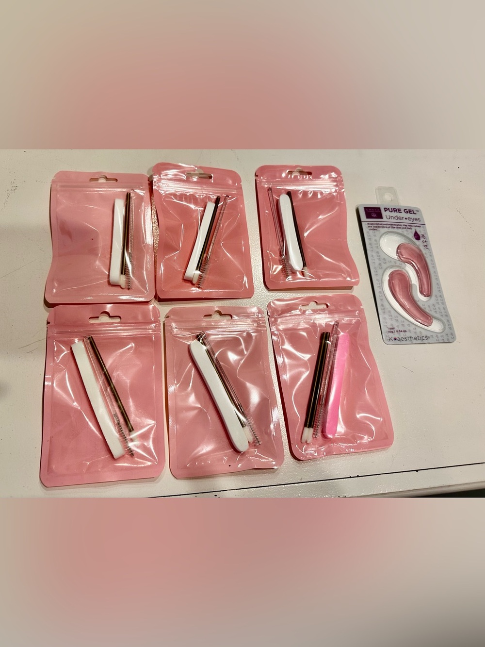 NEW Pure Gel Under Eyes and six eyelash / eyebrow packs